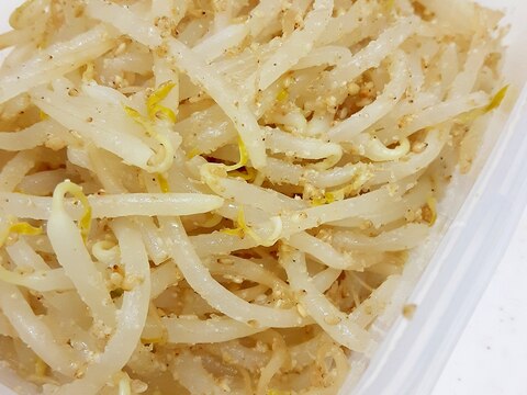 電子レンジもやし(^^)withたっぷり白ゴマ♪